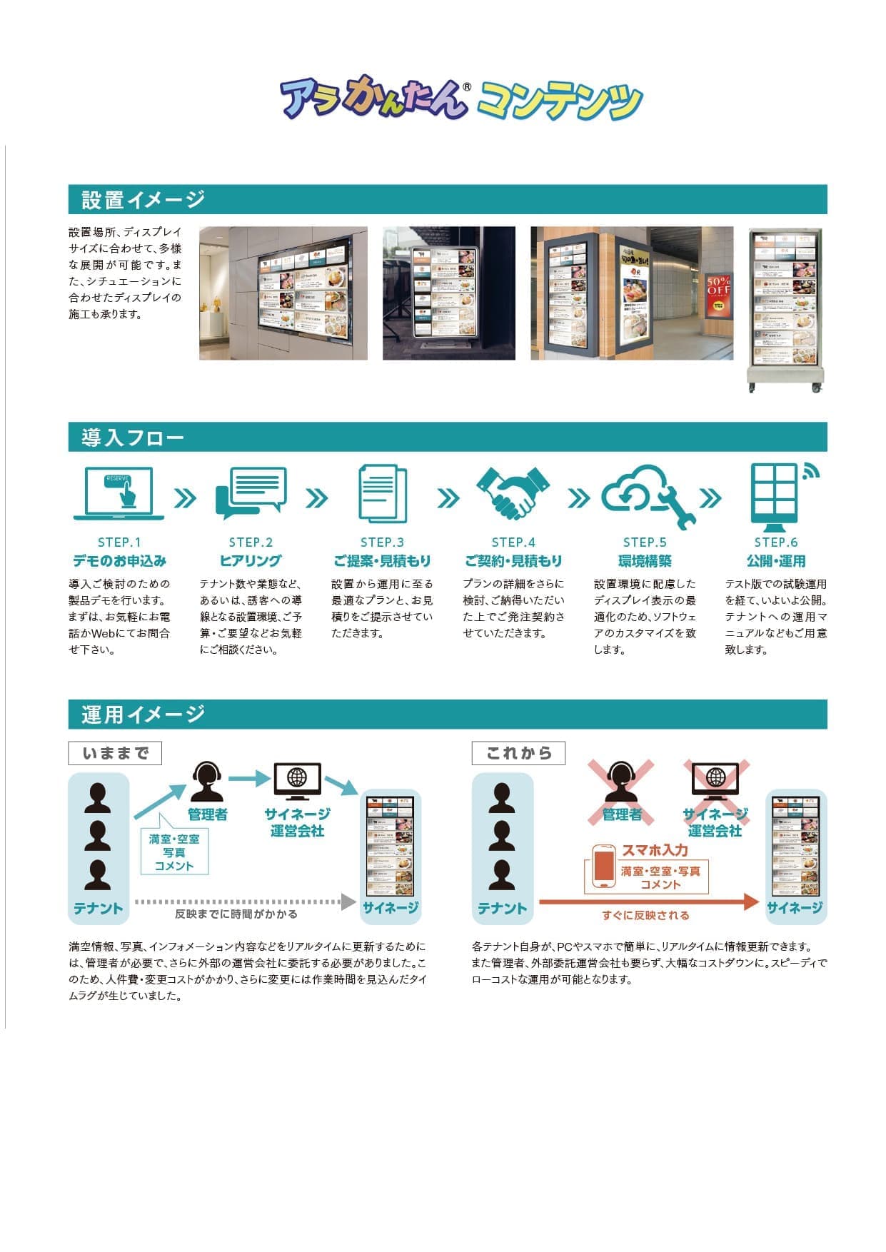 アラかんたんコンテンツ